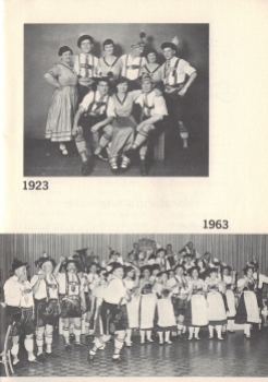 Highlights from the “Fahnenweihe & .40 Stiftungsfest - 1963” Program